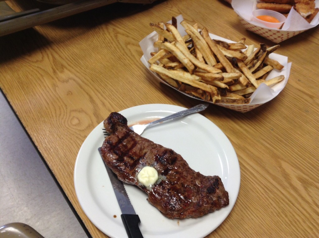 NY Strip Steak at the Clubhouse