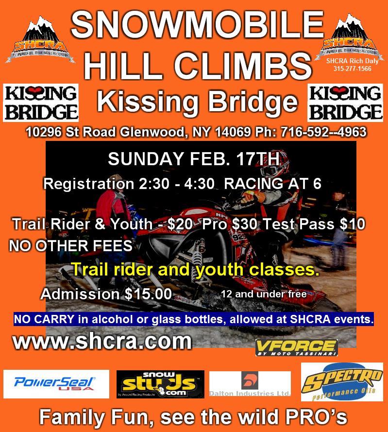 Snowmobile Hill Climbs @ Kissing Bridge