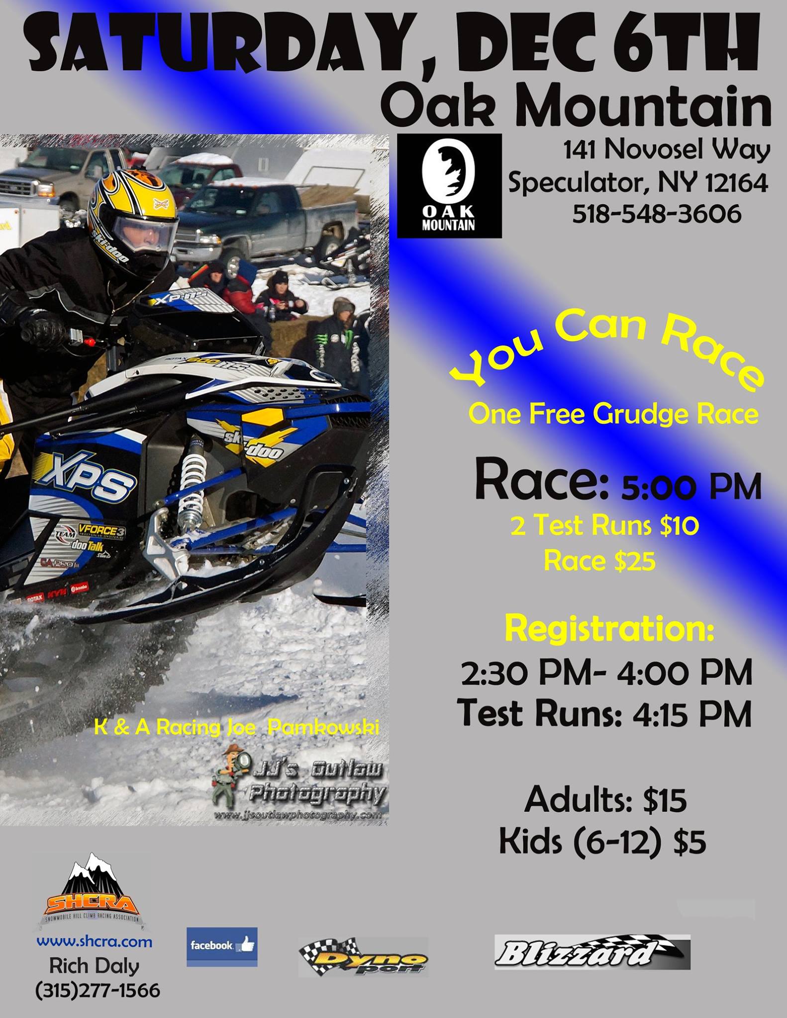 Oak Mountain Hill Climbs in Speculator this weekend! Update 12/3/14